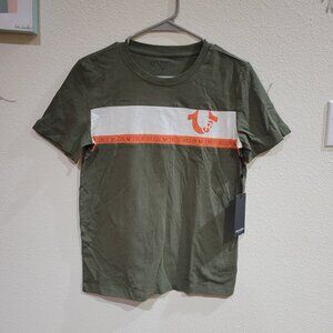 NWT Youth Boys True Religion Dark Green Shirt-  Size L